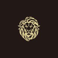 ai généré Lion tête logo icône.premium Roi animal signe. vecteur illustration.