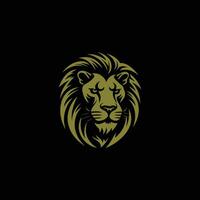 ai généré Lion tête logo icône.premium Roi animal signe. vecteur illustration.