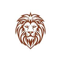 ai généré Lion tête logo icône.premium Roi animal signe. vecteur illustration.