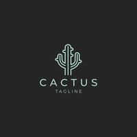 ai généré cactus logo vecteur icône conception modèle