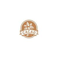 ai généré cacao logo vecteur icône conception modèle