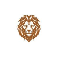 ai généré Lion tête logo icône.premium Roi animal signe. vecteur illustration.