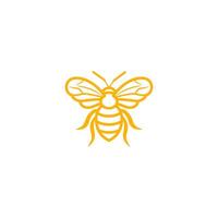 ai généré mon chéri abeille ligne art logo icône conception modèle vecteur