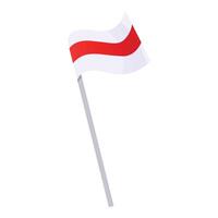drapeau pays liberté icône dessin animé vecteur. forme Commerce vecteur
