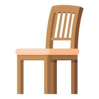 zone séance chaise icône dessin animé vecteur. canapé confort vecteur