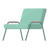 coussin chaise icône dessin animé vecteur. résidence confort vecteur