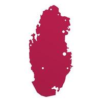 Qatar terre icône dessin animé vecteur. Jeu visiteur vecteur