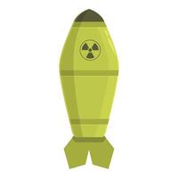 armée nucléaire arme icône dessin animé vecteur. danger nuage vecteur