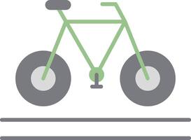 vélo plat lumière icône vecteur