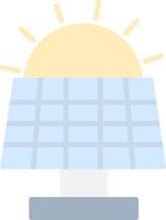 solaire panneau plat lumière icône vecteur