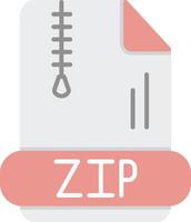 Zip *: français plat lumière icône vecteur