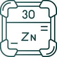 zinc ligne pente vert icône vecteur