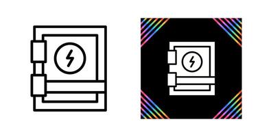 icône de vecteur de panneau électrique