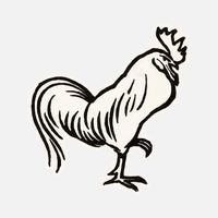 Le coq de Julie de Graag (1877-1924). Original du musée Rijks. Augmenté numériquement par rawpixel. vecteur