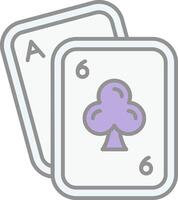 poker ligne rempli lumière icône vecteur