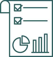 marché les tendances ligne pente icône vecteur