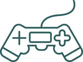 icône de dégradé de ligne de jeu vidéo vecteur