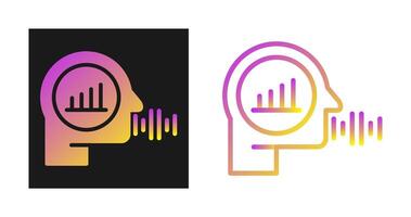 voix analytique vecteur icône