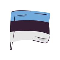estonie drapeau pays isolé icône vecteur