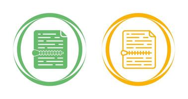 icône de vecteur de fichier zip