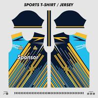 vecteur T-shirt sport conception, sublimation Jersey