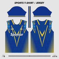 vecteur T-shirt sport conception, sublimation Jersey