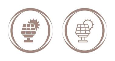 icône de vecteur de panneau solaire