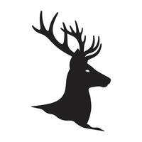 mâle cerf logo, Facile vecteur de mâle cerf, génial pour votre chasse logo, cerf logo isolé sur blanc Contexte