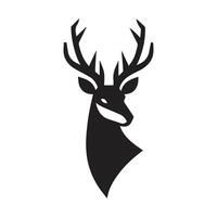 mâle cerf logo, Facile vecteur de mâle cerf, génial pour votre chasse logo, cerf logo isolé sur blanc Contexte