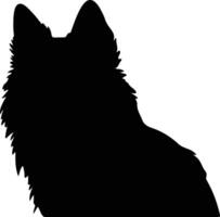 schipperke noir silhouette vecteur