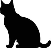 manx chat noir silhouette vecteur