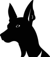 jouet Manchester terrier silhouette portrait vecteur