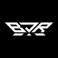 bjr lettre logo vecteur conception, bjr Facile et moderne logo. bjr luxueux alphabet conception