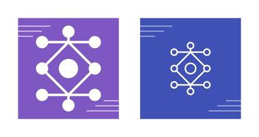 réseau une analyse vecteur icône