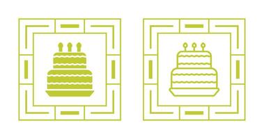 icône de vecteur de gâteau d'anniversaire