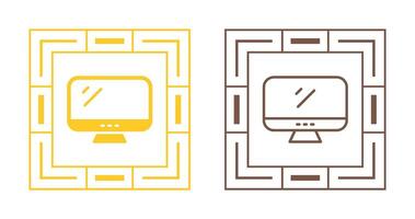 icône de vecteur de moniteur