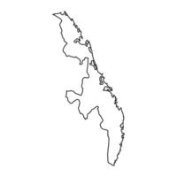 est Province carte, administratif division de sri lanka. vecteur illustration.