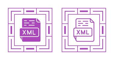 icône de vecteur xml