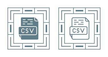 icône de vecteur csv