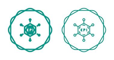 clé performance indicateurs vecteur icône