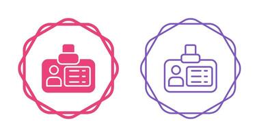 icône de vecteur de carte d'identité