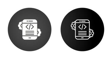 mobile app développement vecteur icône