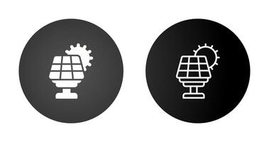 icône de vecteur de panneau solaire