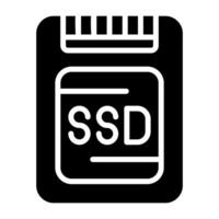 icône de vecteur ssd