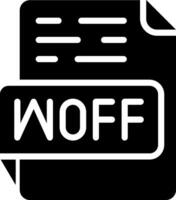 woff vecteur icône