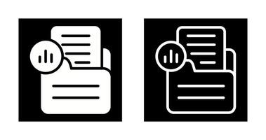 document analytique vecteur icône