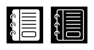 icône de vecteur de bloc-notes