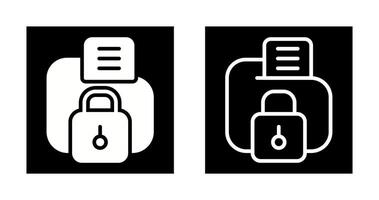 icône de vecteur de protection des données