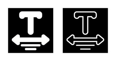 icône de vecteur de texte