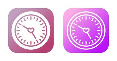 l'amour l'horloge vecteur icône